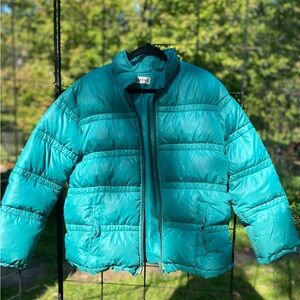Vintage ski winter puffer jacket